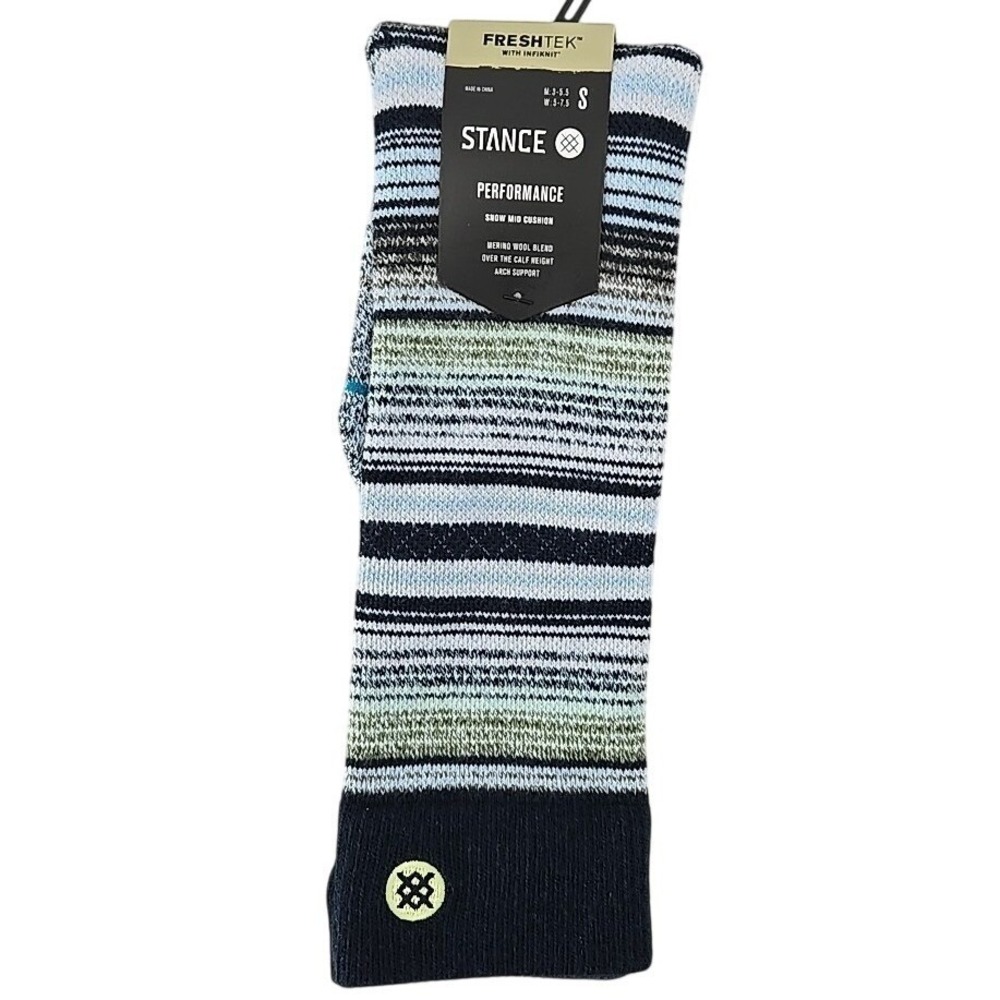 Stance Mid Wool‎ Performance Crew Socks SIZE SMALL Multicolored